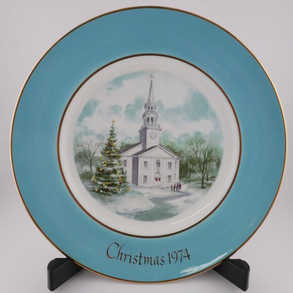 Avon Other - Avon Enoch Wedgwood Christmas Plate Series 1974-1975 Second & Fourth Edition Col